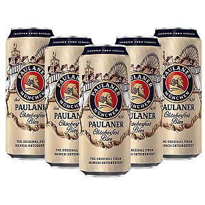 Kit 5 Cervejas Paulaner Edição Especial Oktober Bier 500ml