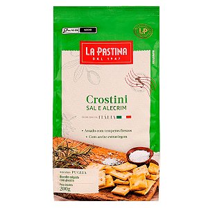 Crostini Biscoito La Postina Sal Marinho Alecrim 200g