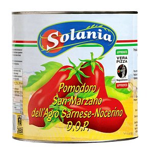 Tomate Pelado Importado Italiano San Marzano Solania 800g