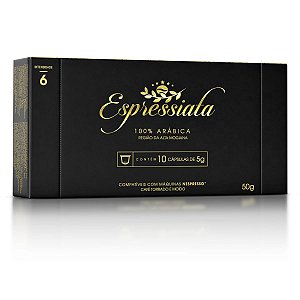 Capsula Café Torrado e Moido Espressiata 100% Arabica com 10 un