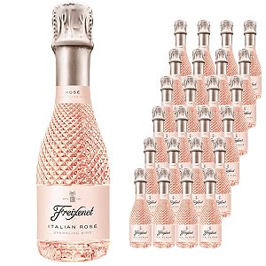 kit 24 Espumantes Freixenet Italiano Rose Seco 200ml