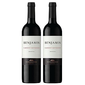 Kit 2 Vinhos Tinto Benjamin Nieto Senetiner Cabernet Sauvignon 750ml
