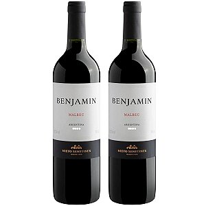 Kit 2 Vinhos Tinto Benjamin Nieto Senetiner Malbec Argentino 750ml
