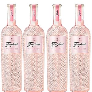 Kit 4 Vinhos Italiano Freixenet Fino Italian Rosé Seco 750ml