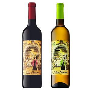 Kit Vinho Português Branco e Tinto Julia Florista 750ml