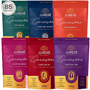 Kit Café Especial Grãos Jurerê Torrado 6 Variedades 250g Cd
