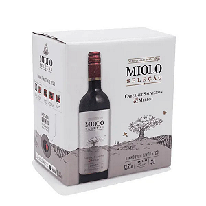 Vinho Miolo Seleção Tinto Cabernet Merlot Bag In Box  3L