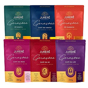 Kit Café Especial Moído Jurerê Torrado 6 Variedades 250g Cd