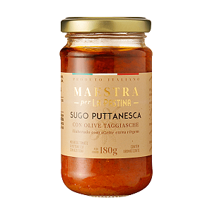 Molho Italiano Puttanesca La Pastina Maestra 180g