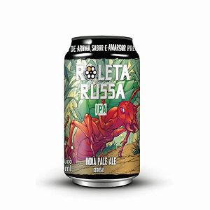 Cerveja Roleta Russa Indian Pale Ale IPA lata 350ml