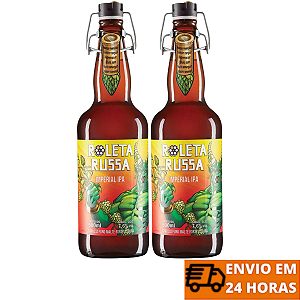 Kit Cerveja Roleta Russa Imperial IPA 500ml 2 Unidades