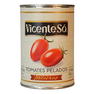 Tomate Pelado Em Conserva Vicente Só 400g Enlatado