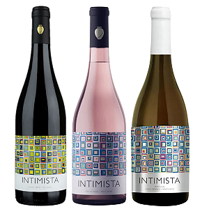 Kit Vinhos Intimista Rosé Branco Tinto Português 750ml