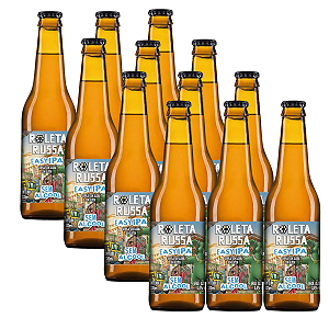 Kit 12 Cervejas Roleta Russa Easy IPA Sem Álcool Garrafa 330ml