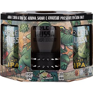 Kit 2 Cervejas Lata 350 Ml Easy Ipa Roleta Russa + Copo
