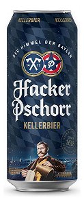 Cerveja Hacker Pschorr  Kellerbier Naturtrüb Lata 500ml