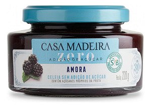 Geleia Zero Açúcar Amora Casa Madeira 220g