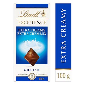 Chocolate Lindt Excellence Extra Creamy ao Leite 100 gr