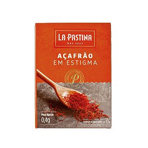 Açafrão Espanhol Verdadeiro Estigmas La Pastina Paella 0,4g