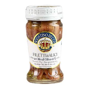 Filé de Anchova Alici Italiano Agostino Recca em Azeite 90g