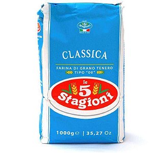 Farinha De Trigo Italiana 00 Le 5 Stagioni Classica 1kg