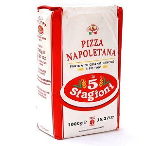 Farinha De Trigo Italiana 00 Le 5 Stagioni Napoletana 1kg