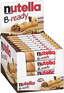 Nutella B-ready Biscoitos Wafer Com Creme Nutella Kit com 36 Unidades