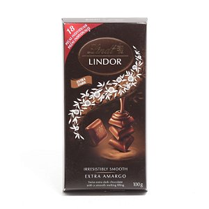 Chocolate Lindt Lindor Extra Dark 60% Cacau Cremoso 100g