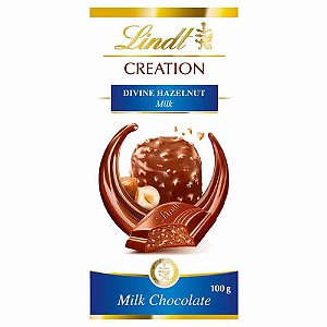 Chocolate Lindt Creation Milk Hazelnut Avelã 150 gr