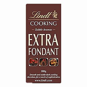 Chocolate Lindt Cooking Extra Fondant Cacau 51% Amargo 180 g