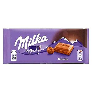Chocolate Milka Noisette  Creme de Avelãs 100g Importado