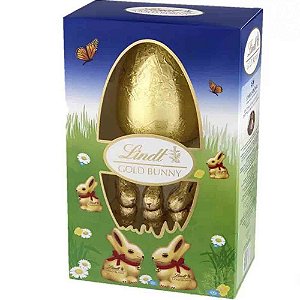 Chocolate Lindt Coelho e Ovo Pascoa Gold Bunny Egg 125g