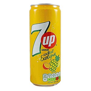 Refrigerante 7UP Exotic Cocktail Abacaxi Maracuja 330 ml