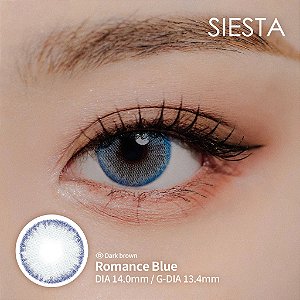Lente de Contato Siesta Crystal Romance Blue | COM E SEM GRAU