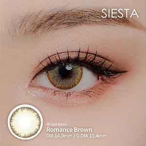 Lente de Contato Siesta Romance Brown | COM E SEM GRAU
