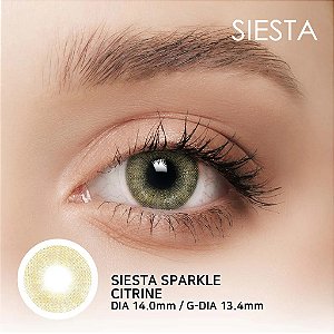 Lente de Contato Siesta Sparkle Citrine | COM E SEM GRAU