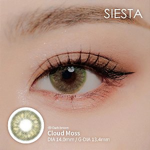 Lente de Contato Siesta Black Cloud Moss | COM E SEM GRAU