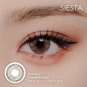 Lente de Contato Siesta Black Cloud Brown | COM E SEM GRAU
