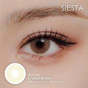 Lente de Contato Siesta Crystal Brown | COM E SEM GRAU