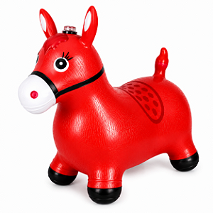 Cavalinho Upa Upa Infantil com Som e Luzes (VERMELHO)