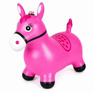 Cavalinho Upa Upa Infantil com Som e Luzes (ROSA)