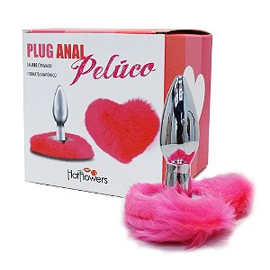 Plug Anal Pelúco - Com formato de Coração