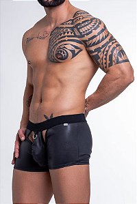 Boxer Cirre Preto Bojo Aberto Frente