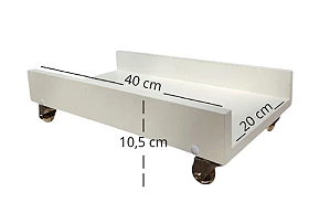 Suporte Para CPU Gabinete Setup Com Rodízios Escritório Home Office Gamer