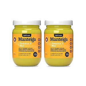 Kit 02un Manteigas de Banana e Mel 220ml