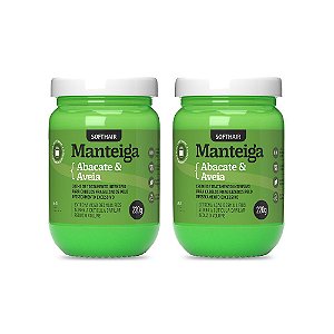 Kit 02un Manteigas Veganas de Abacate e Aveia 220ml