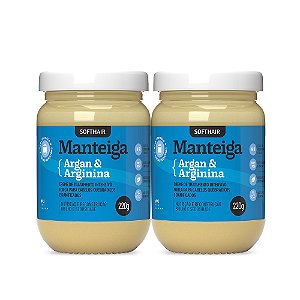 Kit 02un Manteigas de Argan e Arginina 220ml