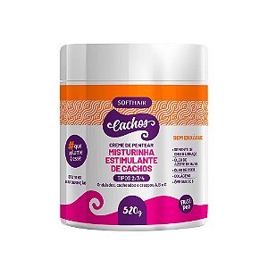 Misturinha Estimulante de Cachos Creme de pentear Soft Hair 520g