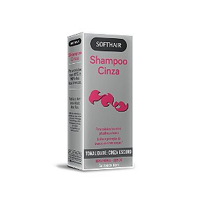 Shampoo Cinza Escuro 20% á 50% Soft Hair 60ml
