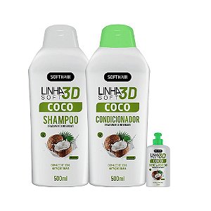 Kit Promococional Coco Restaura Linha 3D Soft Hair